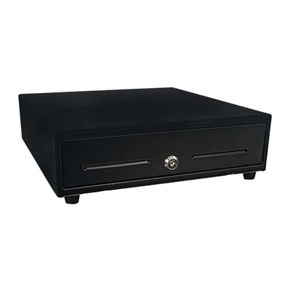 Star Micronics CD3-1313 4 Bill / 5 Coin Value Series Mini Cash Drawer with 2 Media Slots and Included Cable (13" x 13") - Black - color: Black