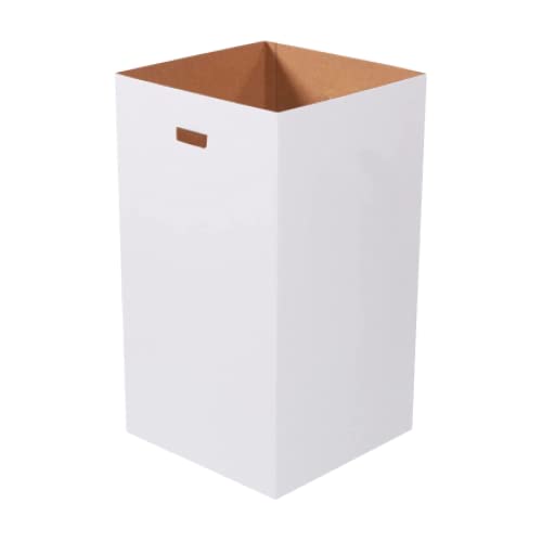 Box USA 50 Gallon 18 L x 18 W x 36 H 10-Pack Cardboard Trash Cans and Recycling Bins, Reusable or Disposable Pop Up Garbage Boxes - size: 50 Gallon 10-Pk, style: Plain