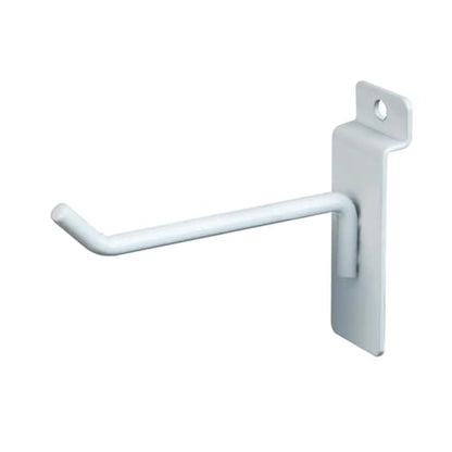 Econoco Slatwall Deluxe Hooks, 96 Pack, White, 4in - color: White, size: 4" Length