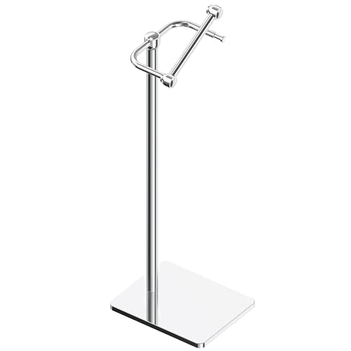 RUACQ Bathroom Toilet Paper Holder Stand, Chrome - color: Chrome