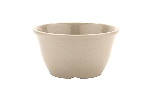 GET 7 oz Beige Sandstone Melamine Bouillon Cup (Set of 4) - color: Sandstone, size: 7 Ounce, style: Set of 4