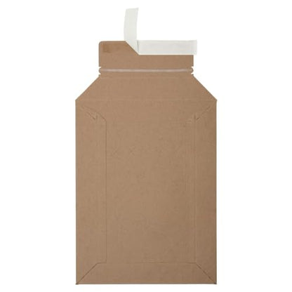 LUXPaper Conformer Mailers | Tear String Opener | Peel & Press | 9 3/4" x 12 1/4" | Brown | 30pt. Kraft | 100 Qty