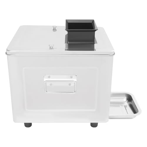 Meat Cutter Machine, 3.5/5/7/10/15mm Commercial Stainless Steel Electric Meat Slicer with Tray Handles 330 lbs/h 310RPM Shredded Cutting Machine for Fresh/Defrosted Meat Lamb Beef (15mm/0.59in, 850W) - size: 15mm/0.59in
