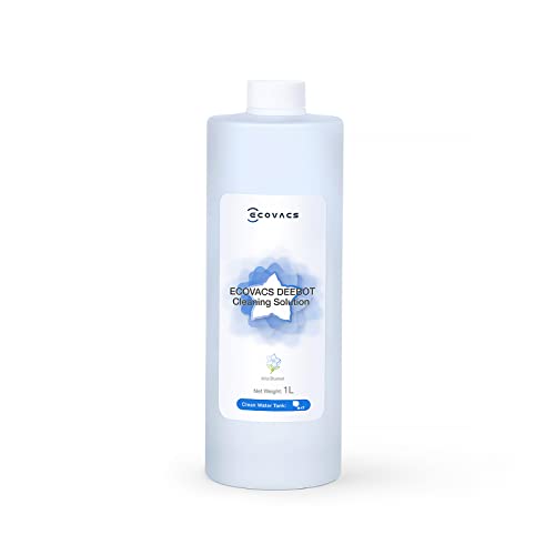 ECOVACS Multi-Surface Floor Cleaning Solution, Compatible with DEEBOT X11 OMNI Cyclone / X9 PRO OMNI / T80 OMNI / T50 PRO OMNI / N30 Series / N20 Series and all other Robot Vacuum Cleaners, 1L - size: 33.8 Fl Oz (Pack of 1)
