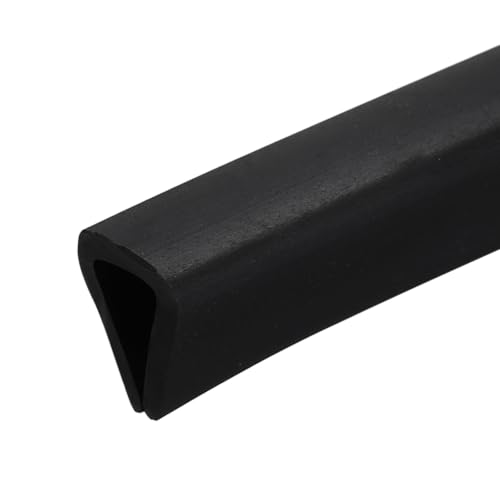 PATIKIL U Channel Rubber Edge Trim 3.3Ft Long for 9/32"–5/16" Thick Edge - size: 3.3Ft L x 7/16" W, 5/16" Slot