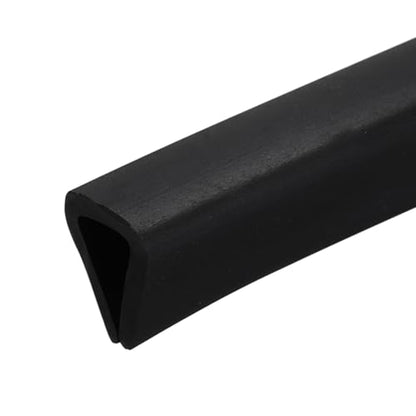 PATIKIL U Channel Rubber Edge Trim 8.2Ft Long for 13/64"–15/64" Thick Edge - size: 8.2Ft L x 23/64" W, 15/64" Slot