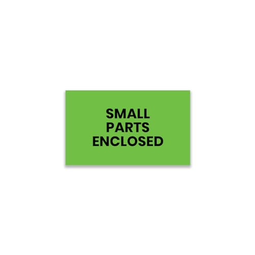StickerJet Small Parts Enclosed Labels 3"x5" – 500 Pcs Adhesive Roll for Shipping, Packing, Warehousing & Handling Instructions﻿– Easy Peel & Stick Warning Stickers – Made in USA - color: Small Part Enclosed