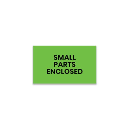 StickerJet Small Parts Enclosed Labels 3"x5" – 500 Pcs Adhesive Roll for Shipping, Packing, Warehousing & Handling Instructions﻿– Easy Peel & Stick Warning Stickers – Made in USA - color: Small Part Enclosed