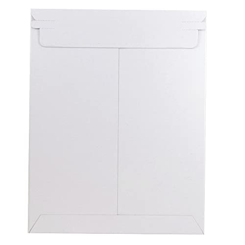 JAM PAPER Stay-Flat Photo Mailer Envelopes with Peel & Seal Closure - 9 x 11 1/2 - White - 6 Rigid Mailers/Pack (Pack of 2) - color: 9" X 11 1/2", size: 6 per Pack (Pack of 2)