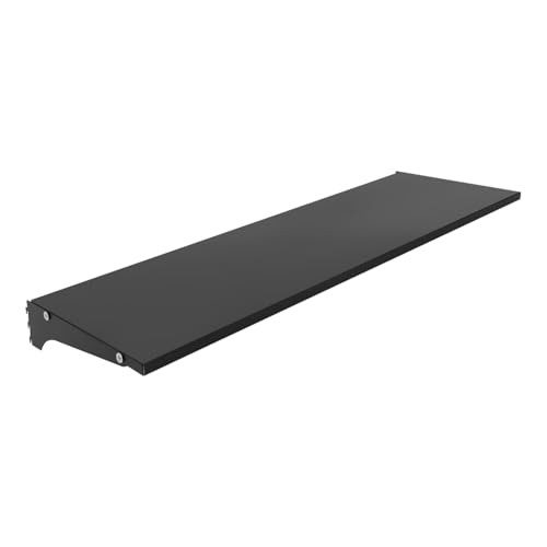 4 Packs Gondola Shelves for Industrial Grade Black Pegboard Display Stand, End Shelf for Gondola Shelving Unit, Retail Display Shelves