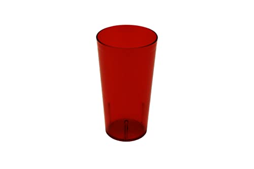 GET 32 oz Red Plastic Tumbler (Set of 4) - color: Red, size: 32 Ounces, style: 32 ounces