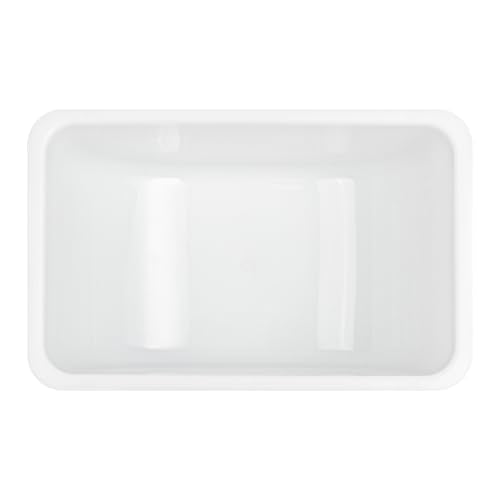 Restaurantware White Plastic Pint Insert, 5.5 x 3.5 x 2.8 In - size: 1.25 Pint