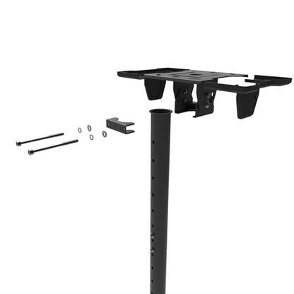 Kanto CM600BTB Back-to-Back Dual TV Ceiling Mount for 40” to 80” TVs | 200 lb Weight Capacity | Height Adjustable | Up to +15°/-6° Tilt | Hidden Cable Management | 360° Rotation | Black - style: Commercial - Back to Back - For 40" to 45" TVs - Black