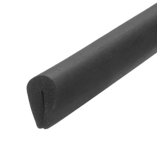 PATIKIL Rubber Edge Trim, 1/16"(2mm) x 3.3Ft Length EPDM U Channel Edge Protector U Shaped Gasket for 0.1-1.5mm Mirror Glass Protector, Black (10x17mm) - color: Black, size: 1/16"x3.3Ft(0.1-1.5mmx10x17mm)