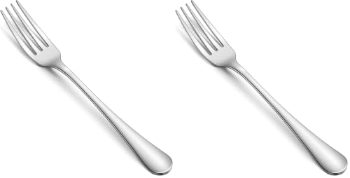 Hiware Dinner Forks Set, Food-Grade 18/8 Stainless Steel Forks Silverware, Mirror Polished, Dishwasher Safe - Set of 12, 8 Inches (Pack of 2) - size: 12-Piece (8 Inches) (Pack of 2)