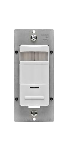 Leviton Occupancy Sensor/Vacancy Sensor, App configurable, 120-277VAC, Commercial Grade, No Neutral Required, White