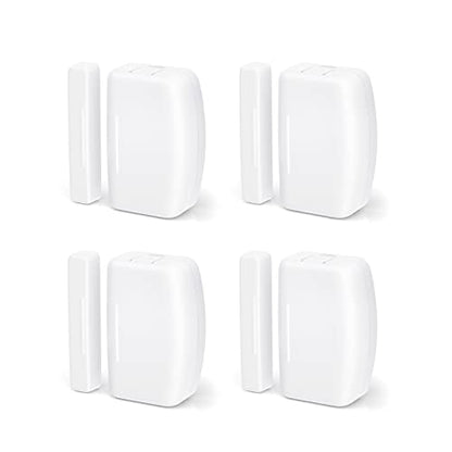 THIRDREALITY Zigbee Contact Sensor 4 Pack, Door and Window Monitor, Home Automation,Works with Home Assistant,SmartThings,Aeotec,Homey,Hubitat or Echo Devices with Build-in Zigbee Hub,hub Required - style: Door Sensor 4 Pack