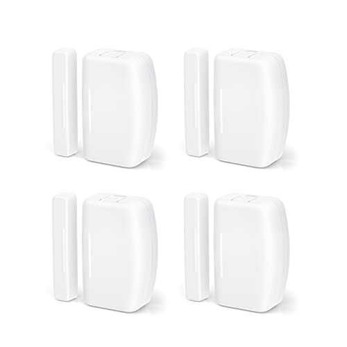 THIRDREALITY Zigbee Contact Sensor 4 Pack, Door and Window Monitor, Home Automation,Works with Home Assistant,SmartThings,Aeotec,Homey,Hubitat or Echo Devices with Build-in Zigbee Hub,hub Required - style: Door Sensor 4 Pack