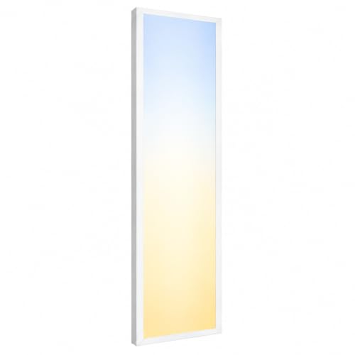 1x4 LED Flat Panel Light 1 Pack, 5200LM, 40W, Drop Ceiling Fixture - color: 1x4, size: 1 Pack