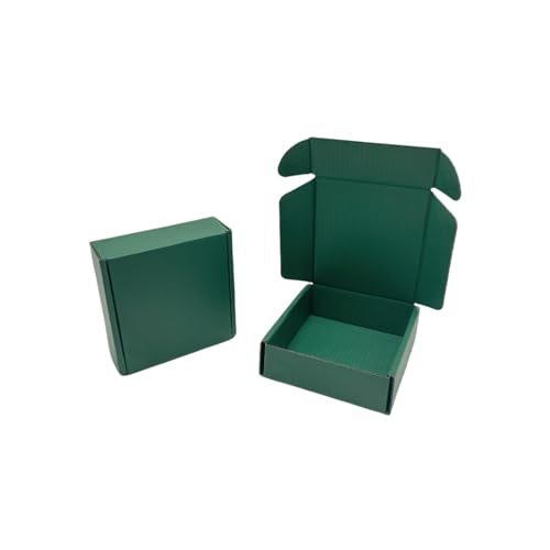 50 Pack 5.5x5.1x2 in Hunter Green Shipping Boxes - color: Hunter Green, size: 5.5x5.1x2 in