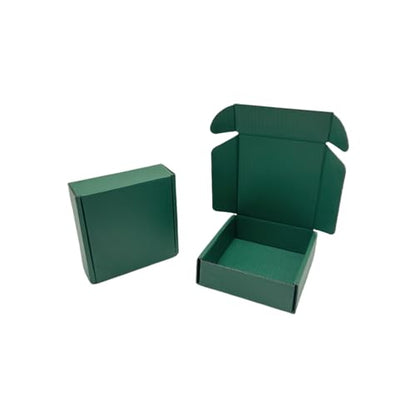 50 Pack 5.5x5.1x2 in Hunter Green Shipping Boxes - color: Hunter Green, size: 5.5x5.1x2 in