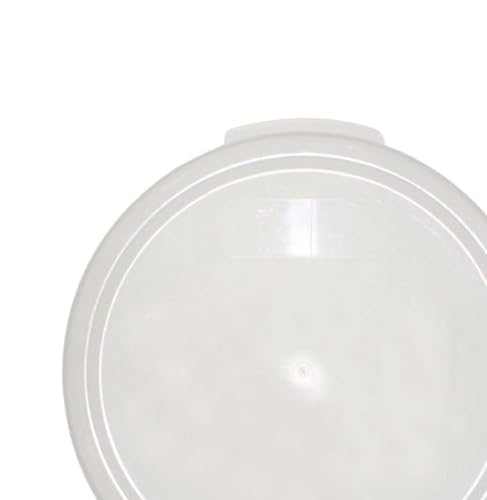 TrueCraftware- Translucent Round Container Lid fits 12, 18 and 22 Qt. Round Polypropylene Food Storage Container 1 Piece for Space Saving Food Storage Container Meal Prep Containers Reusable - color: Lid - Fits 12&18 & 22qt