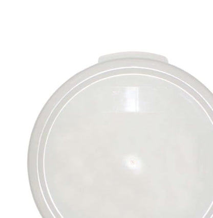 TrueCraftware- Translucent Round Container Lid fits 12, 18 and 22 Qt. Round Polypropylene Food Storage Container 1 Piece for Space Saving Food Storage Container Meal Prep Containers Reusable - color: Lid - Fits 12&18 & 22qt