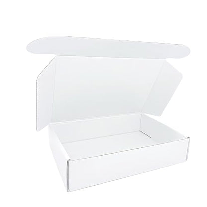Small Corrugated Mailer Boxes 9x6x2 Inches(White, Pack of 5) - size: 9 x 6 x 2 Inch (Pack of 5)