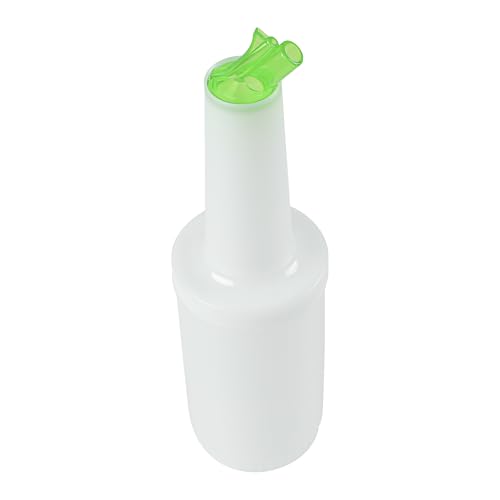 Restaurantware 1 qt Green Plastic Quick Pour Storage Container Bottle - color: Green, size: 32 Ounces