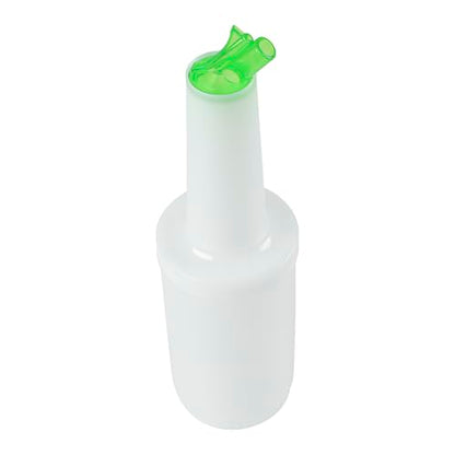 Restaurantware 1 qt Green Plastic Quick Pour Storage Container Bottle - color: Green, size: 32 Ounces