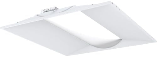Lithonia Lighting Stack Switch 2x2 LED Troffer Light, Adj Brightness, 4-Pk