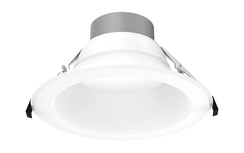 WareLight 10" LED Round Commercial Downlight, 4800 Lumen Max, Wattage & CCT Selectable, 120-277V - size: Round - 10 Inches