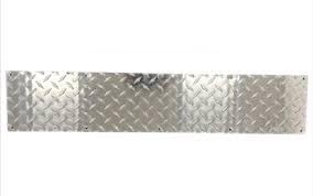 Anodized Aluminum Kickplates, Various Sizes, Colors, and Mounting Options Available, 0.040-Inch Profile, Square Corners, American Made (Diamond Plate, 8" x 38" - for 40" Door) - color: Diamond Plate, size: 8" x 38" - for 40" Door