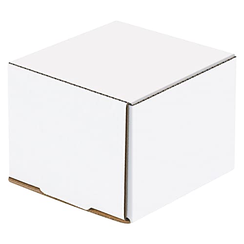 BOX USA BMLR2 4 3/8"L x 4 3/8"W x 3 1/2"H, White (Pack of 50) - size: (015) 4 3/8" x 4 3/8" x 3 1/2", 50-Pack