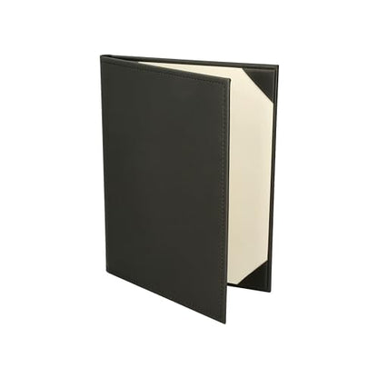 Prestine Menu Covers Made of Premium Faux Leather (10-Pack) - 8.5" x 11" - 2 Views - Black - Restaurant Menu - Wine List - Bar Menu - size: 8.5”x11” - 2 Views