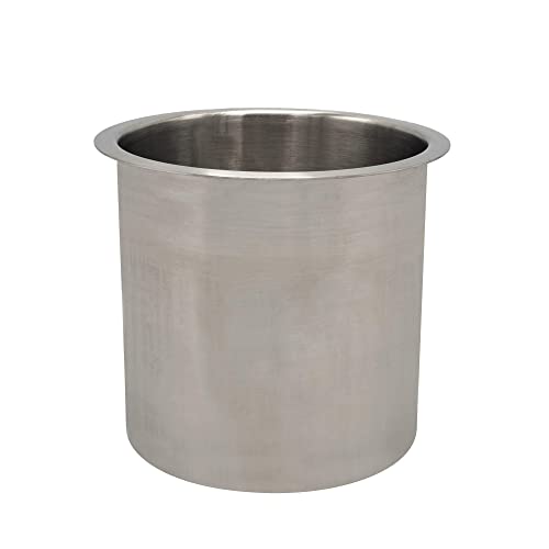 OUTWATER 6" (Nominal) Diameter x 6" Height 304 Polished Stainless Steel Trash Grommets for Countertop Inserted Trash Chutes - size: 6in. Dia x 6in. H
