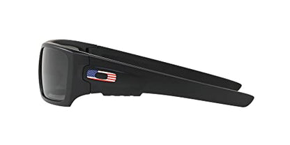 Oakley mens Oo9253 Det Cord Rectangular Sunglasses - color: Si Matte Black/Usa Icon