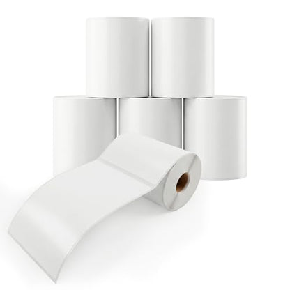 Premium 1744907 Labels | Compatible with DYMO LabelWriter 450/450 Turbo/4XL | 4" x 6" Direct Thermal Shipping Labels, 220 Labels/Roll, 6 Rolls (1320 Labels)