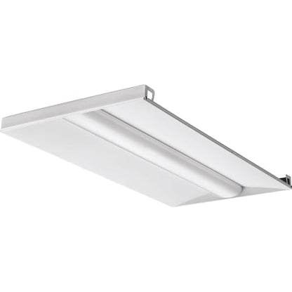Lithonia Lighting 2x4 LED Troffer Light, BLT Series Low Profile LED Drop in Ceiling Light for Dropped Ceiling with Curved Ribbed Diffuser, 4000 Lumens, 3500K Neutral White - color: 3500K, size: 2 ft x 4 ft, style: Standard