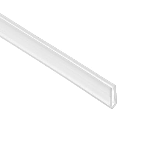 PATIKIL 13Ft U Channel Edging Trim 1/32" Slot Fits 1/64"-5/128" Edge - size: 13Ft Long,1/32" Slot,5/16"Wx5/128"Tx1/8"H