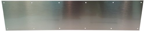 Don-Jo 90 Metal Kick Plate, Satin Stainless Steel Finish, 32" Width x 12" Height, 3/64" Thick
