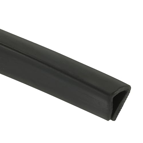 PATIKIL 5/16" Rubber Edge Trim, 10 ft Flexible U Channel Flat Bottom - size: 10ft x 0.31" x 0.43" x 0.47"