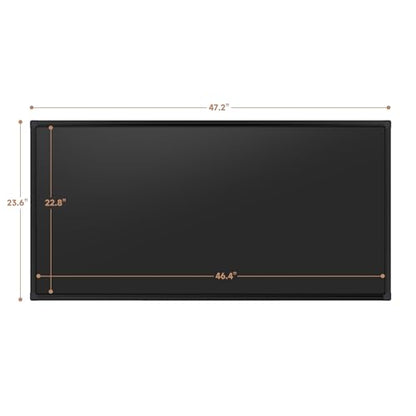 SELEAD Magnetic Chalkboard 48 x 24 Inches, Black Aluminum Frame - size: 48"W x 24"H