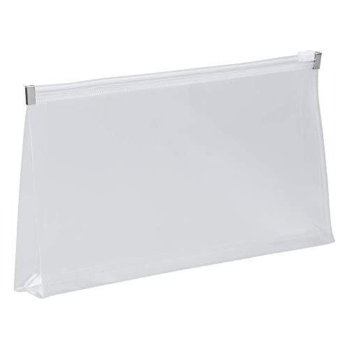 JAM PAPER Plastic Envelopes with Zip Closure - #10 Booklet Wallet - 5 x 10 - Clear - 12/Pack - color: Clear, size: #10 Business Size