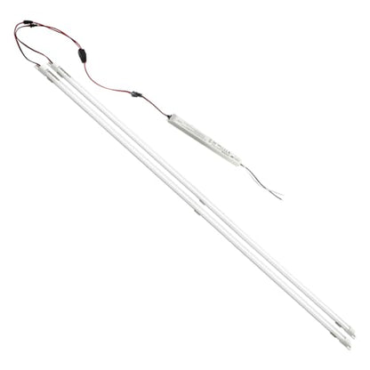 Magnetic Mount 4 Foot LED Tube, 24W, 3600LM,4000K Nature Light, No Dimmable - color: 4ft 4000k Milky