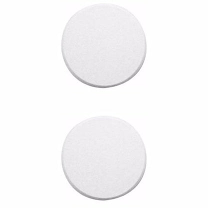 Wideskall® White Round Door Knob Wall Shield Self Adhesive Protector (3" inch Standard Size, 2.0, Count) - size: 3" inch Standard Size