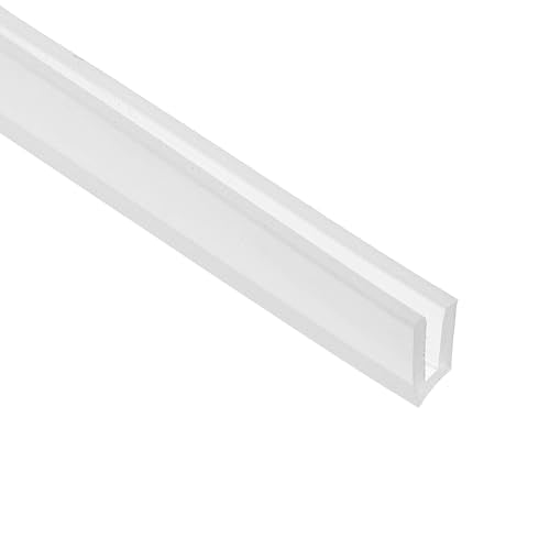 PATIKIL 13Ft U Channel Edging Trim 5/64" Slot Fits 1/16"-5/64" Edge - size: 13Ft Long,5/64" Slot,25/64"Wx5/64"Tx15/64"H