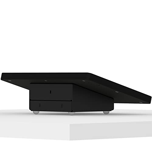 VidaMount Black Enclosure and Fixed Tilted 15° Desk/Surface Mount [Bundle] Compatible with iPad 10.2" (7th, 8th & 9th Gen) - color: Black, size: iPad 10.2" (7th, 8th & 9th Gen)