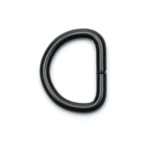 Country Brook Design - Welded D-Rings (3/4 Inch) - color: Black, size: 10 (Pack of 1)