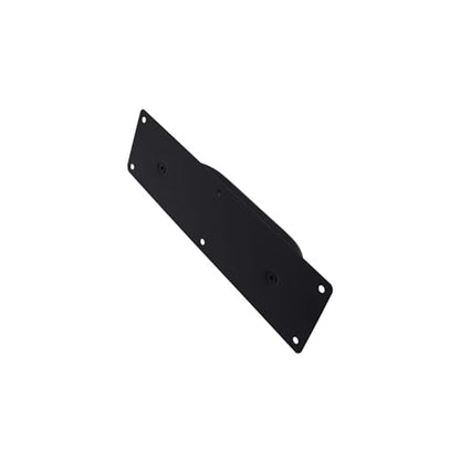 Pull and Push Plate Door Handle, Stainess Steel Door Handle Pull Plate,Black Door Pull Plate with Handle for Barn Sliding Commercial Wooden Composite Fire Door,11.81 * 3.15''2 PCS - size: 300*80mm/11.81*3.15'' Black